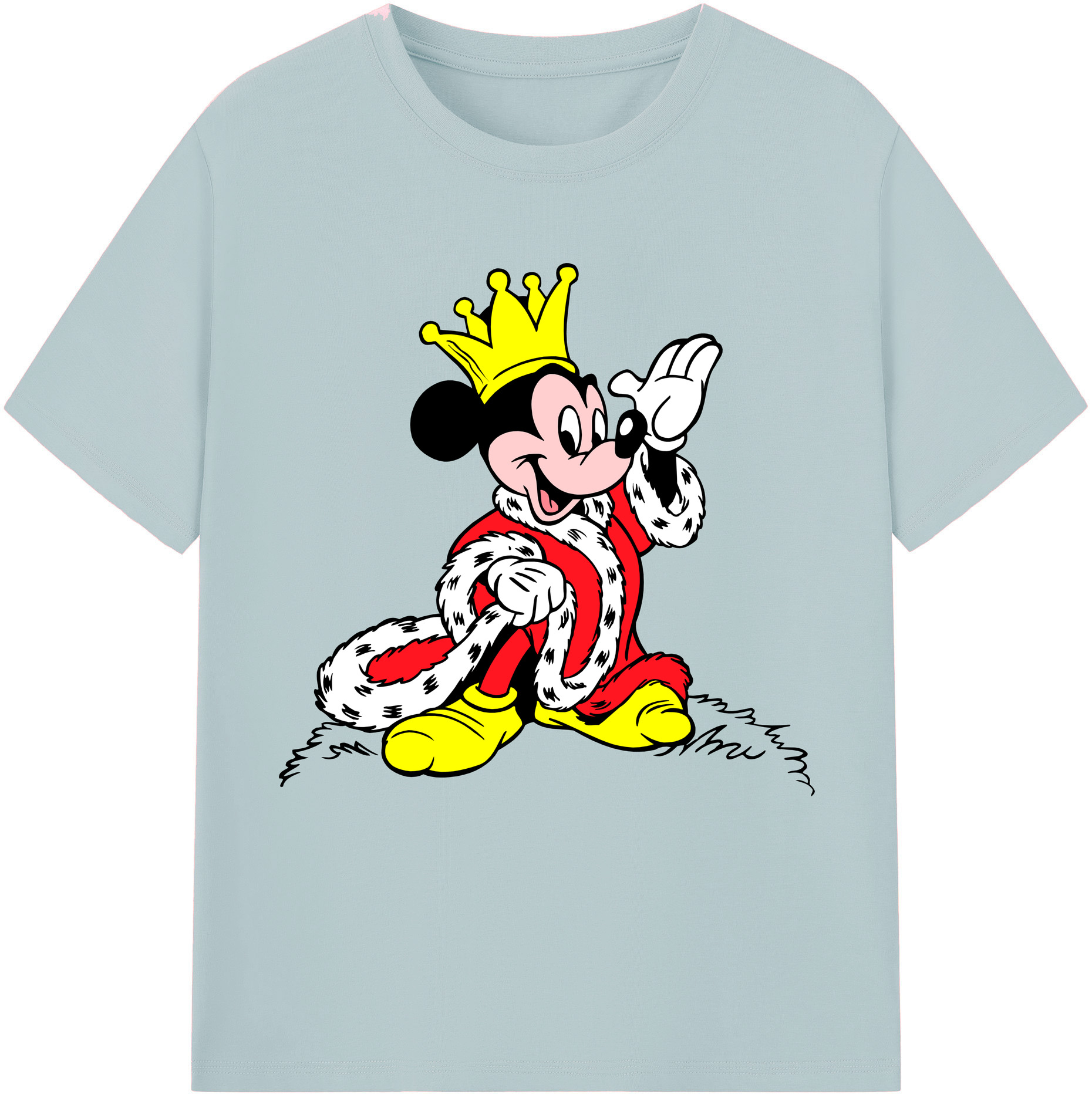 （画像用） ミッキーマウス Mickey Mouse 綿100％半袖Tシャツ（フロントプリント）